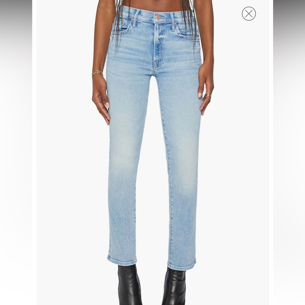 MOTHER JEANS 👖 The Insider Crop Straight Leg Jeans